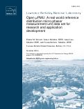 Cover page: Open μPMU: A real world reference distribution micro-phasor measurement unit data set for research and application development: