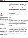 Cover page: Interplay of demographics, geography and COVID-19 pandemic responses in the Puget Sound region: The Vashon, Washington Medical Reserve Corps experience.