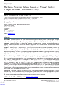 Cover page: Monitoring Freshman College Experience Through Content Analysis of Tweets: Observational Study