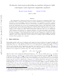 Cover page of Stochastic Trust-Region Algorithm in Random Subspaces with Convergence and Expected Complexity Analyses