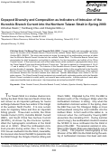 Cover page: Copepod diversity and composition as indicators of intrusion of the Kuroshio Branch Current into the northern Taiwan Strait in spring 2000