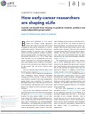 Cover page: How early-career researchers are shaping eLife