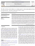 Cover page: The effect of letter-stroke boldness on reading speed in central and peripheral vision