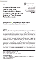 Cover page of Images of Educational Leadership: How Principals Make Sense of Democracy and Social Justice in Two Distinct Policy Contexts