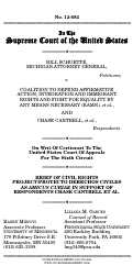 Cover page of Amicus Brief in Schuette Case