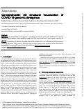 Cover page: Coronavirus3D: 3D structural visualization of COVID-19 genomic divergence.