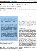 Cover page: Fungating mass on the breast of a male patient