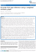 Cover page: Accurate HLA type inference using a weighted similarity graph