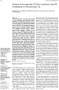 Cover page: Genetic heterogeneity of Usher syndrome type II: localisation to chromosome 5q