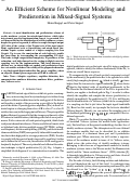 Cover page: An efficient scheme for nonlinear modeling and predistortion in mixed-signal systems