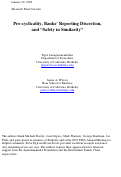 Cover page: Pro-cyclicality, Banks’ Reporting Discretion, and “Safety in Similarity”