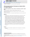 Cover page: Efficient targeted learning of heterogeneous treatment effects for multiple subgroups.