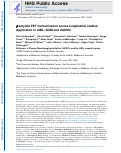 Cover page: β-amyloid PET harmonisation across longitudinal studies: Application to AIBL, ADNI and OASIS3