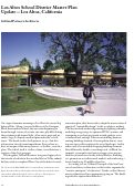 Cover page: Los Altos School District Master Plan Update - Los Altos, California     [2005 EDRA/Places Award  --  Design]