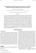 Cover page: Relationships between Extratropical Sea Level Pressure Variations and the Central Pacific and Eastern Pacific Types of ENSO