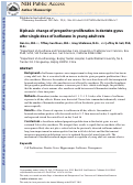 Cover page: Biphasic Change of Progenitor Proliferation in Dentate Gyrus After Single Dose of Isoflurane in Young Adult Rats