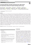 Cover page: Promoting FAIR Data Through Community-driven Agile Design: the Open Data Commons for Spinal Cord Injury (odc-sci.org).