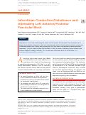 Cover page: Infra-Hisian Conduction Disturbance and Alternating Left Anterior/Posterior Fascicular Block.