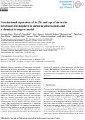 Cover page: Gravitational separation of Ar/N2 and age of air in the lowermost stratosphere in airborne observations and a chemical transport model