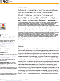 Cover page: Admixture mapping of pelvic organ prolapse in African Americans from the Women’s Health Initiative Hormone Therapy trial