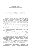 Cover page: Note critiche sui Chilopodi della Sardegna