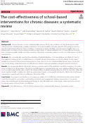 Cover page: The cost-effectiveness of school-based interventions for chronic diseases: a systematic review.