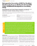 Cover page: Retrospective Correction of ADC for Gradient Nonlinearity Errors in Multicenter Breast DWI Trials: ACRIN6698 Multiplatform Feasibility Study