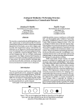 Cover page: Analogical Similarity: Performing Structure Alignment in a Connectionist Network