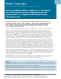 Cover page: Safety and efficacy of the combination of nivolumab plus ipilimumab in patients with melanoma and asymptomatic or symptomatic brain metastases (CheckMate 204)