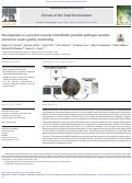 Cover page: Development of a proof-of-concept microfluidic portable pathogen analysis system for water quality monitoring