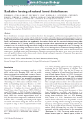 Cover page: Radiative forcing of natural forest disturbances