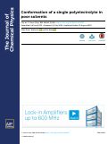 Cover page: Conformation of a single polyelectrolyte in poor solvents