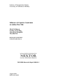 Cover page: Influence of Capacity Constraints on Airline Fleet Mix