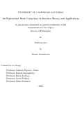 Cover page: An Equivariant Main Conjecture in Iwasawa Theory and Applications