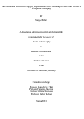 Cover page: The Differential Effects of Occupying Higher Hierarchical Positioning on Men’s and Women’s Perceptions of Inequity