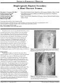 Cover page: Diaphragmatic Rupture Secondary to Blunt Thoracic Trauma