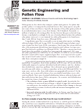 Cover page of Genetic Engineering and Pollen Flow