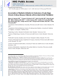 Cover page: Clinical Outcomes of Warfarin Initiation in Advanced Chronic Kidney Disease Patients With Incident Atrial Fibrillation.