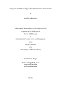 Cover page: Using lidar in wildfire ecology of the California Sierra-Nevada forests