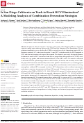 Cover page: Is San Diego California on Track to Reach HCV Elimination? A Modeling Analysis of Combination Prevention Strategies