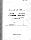 Cover page: THERMAL SHOCK RESISTANCE OF TRANSPARENT CERAMICS, I