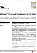 Cover page: Long-term Health-related Quality of Life After Primary Treatment for Localized Prostate Cancer: Results from the CaPSURE Registry