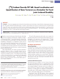 Cover page: [18F]-Sodium Fluoride PET MR–Based Localization and Quantification of Bone Turnover as a Biomarker for Facet Joint–Induced Disability