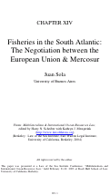 Cover page of Multilateralism and International Ocean-Resources Law:  Chapter 14.  Fisheries in the South Atlantic: The Negotiation between the European Union and Mercosur