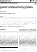 Cover page: The weight of harm: A Response to Editors Note: Societal changes and expression of concern about Rekers and Lovaas (1974) Behavioral Treatment of Deviant Sex-Role Behaviors in a Male Child.