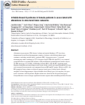 Cover page: Irritable bowel syndrome in female patients is associated with alterations in structural brain networks