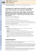 Cover page: The Steroids for Corneal Ulcers Trial (SCUT): Secondary 12-Month Clinical Outcomes of a Randomized Controlled Trial