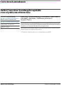 Cover page of Author Correction: A roadmap for equitable reuse of public microbiome data