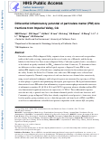 Cover page: Differential inflammatory potential of particulate matter (PM) size fractions from imperial valley, CA