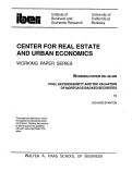 Cover page: Pool Heterogeneity and the Valuation of Mortgage-Backed Securities